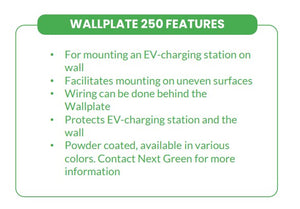 Next Green Wallplate, taustalevy latausasemille