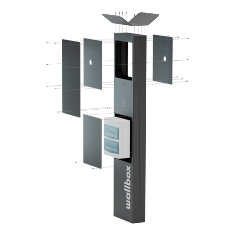 Wallbox Eiffel, latausaseman asennusjalusta