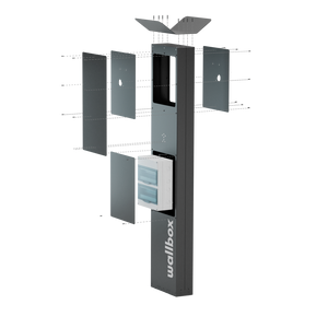 Wallbox Eiffel, latausaseman asennusjalusta