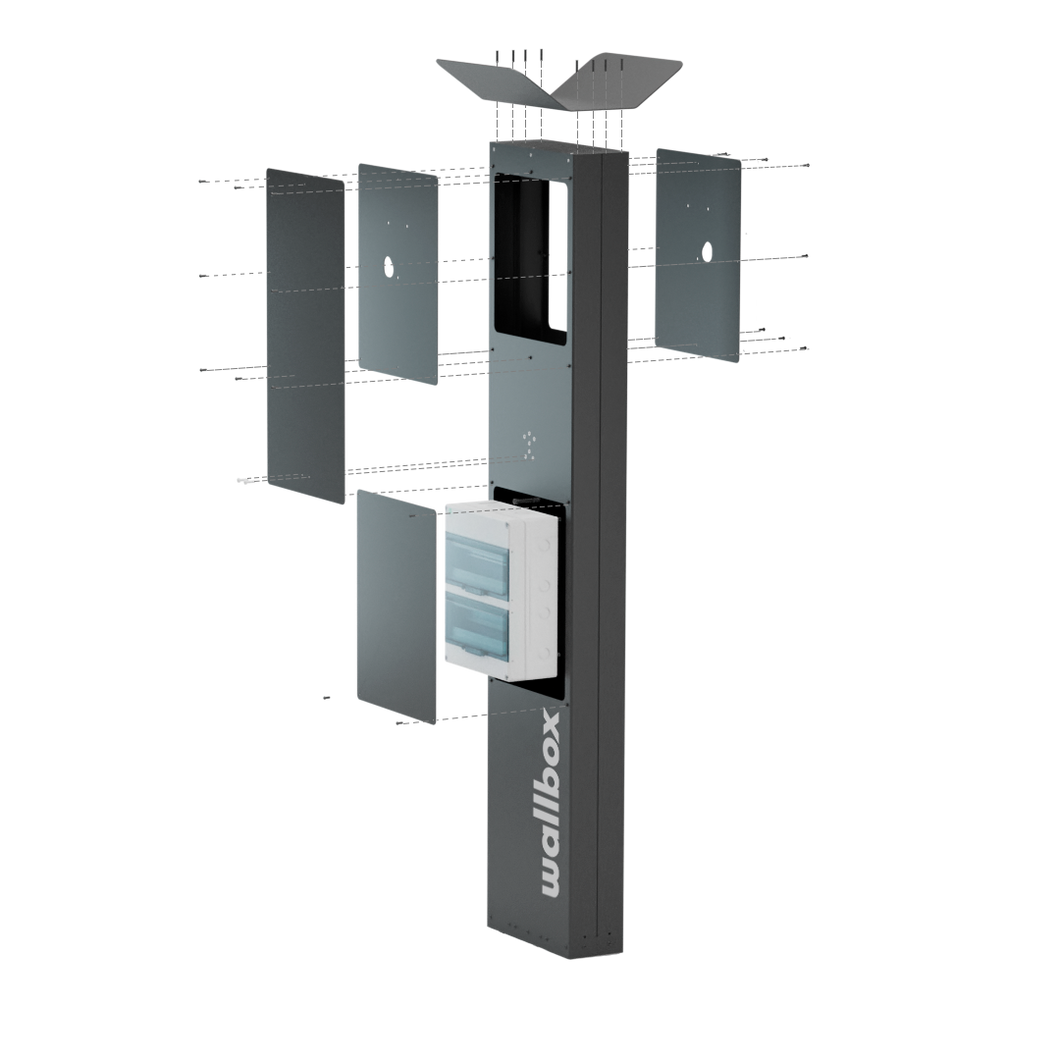 Wallbox Eiffel, latausaseman asennusjalusta