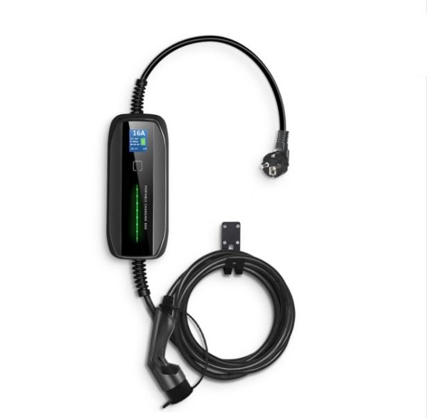 Sähköauton matkalatauslaite, EV Charging Box 3,6kw, Type2, säädettävä 6-16A
